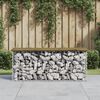 vidaXL Tr&auml;dg&aring;rdsb&auml;nk gabion-design 103x31,5x42 cm impregnerad furu