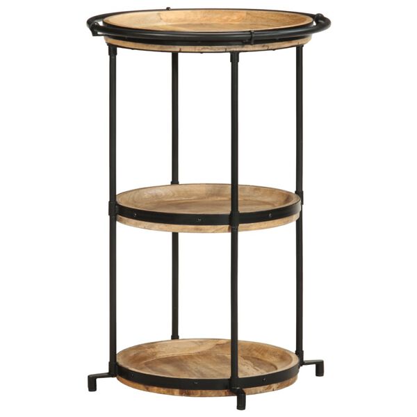 vidaXL Sidobord Ø55x83 cm massivt mangoträ