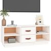 vidaXL Tv-b&auml;nk vit 100x34x40 cm massiv furu