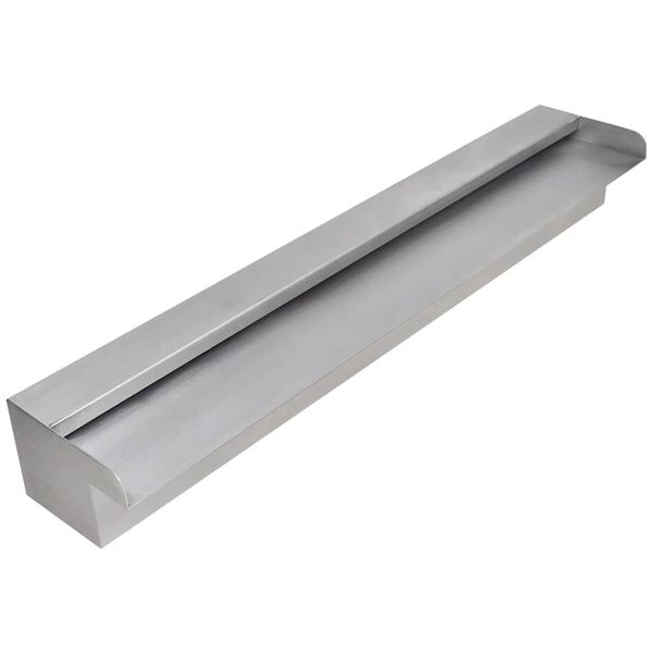 Rektangul&auml;rt Vattenfall Poolfont&auml;n i rostfritt st&aring;l 60 cm