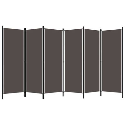 vidaXL Rumsavdelare 6 paneler antracit 300x180 cm