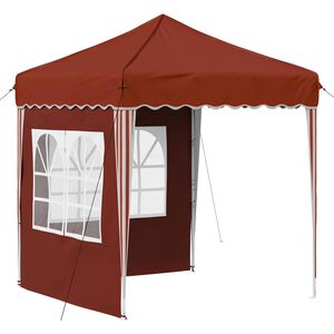 vidaXL Pop-up Partyt&auml;lt 195 x 195 x 245 cm Terracotta Oxford Tyg