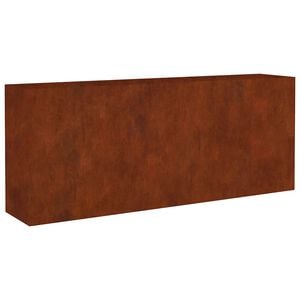 vidaXL Odlingsl&aring;da 200x40x80 cm rosttr&ouml;gt st&aring;l