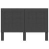 vidaXL Sänggavel mörkgrå tyg tuftad 140x200 cm