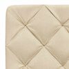 vidaXL Bed Frame without Mattress Cream 140x190 cm Fabric