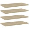 vidaXL Hyllplan 4 st sonoma-ek 40x20x1,5 cm konstruerat tr&auml;