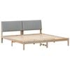vidaXL S&auml;ngram med huvudgavel Brun 200 x 200 cm Massiv furu