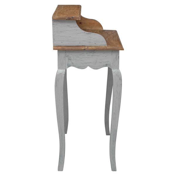 vidaXL Skrivbord massivt mahognytr&auml; 80x40x92 cm