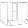 vidaXL Hundg&aring;rd f&ouml;r utomhusbruk silver 2x2x2 m galvaniserat st&aring;l