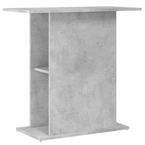 vidaXL Akvarieb&auml;nk betonggr&aring; 75x36x72,5 cm konstruerat tr&auml;