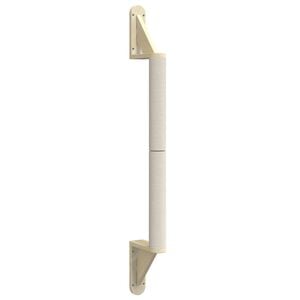 vidaXL V&auml;ggmonterad kl&ouml;spelare 109 cm sisal