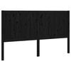 vidaXL S&auml;nggavel svart 125,5x4x100 cm massiv furu