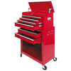 VOREL Verktygssk&aring;p p&aring; hjul med 6 l&aring;dor 62x33x107 cm