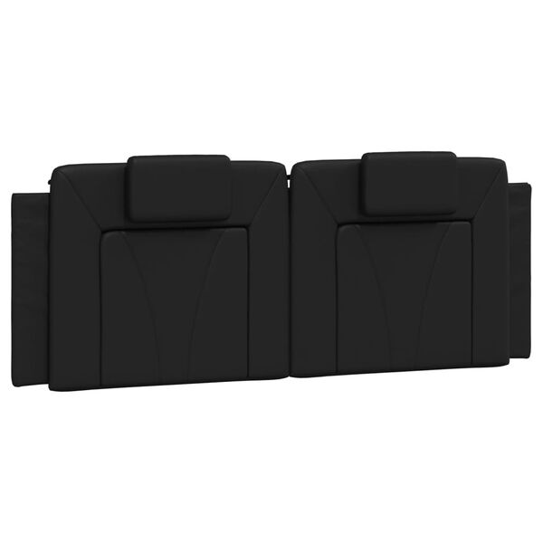 vidaXL Headboard Cushion "Viana" Black 120 cm Faux Leather