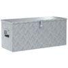 vidaXL F&ouml;rvaringsl&aring;da aluminium 90,5x35x40 cm silver