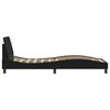 vidaXL Bed Frame with Headboard "Dover" Black 90x190 cm Velvet
