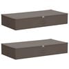 vidaXL F&ouml;rvaringsl&aring;da 2 st Non-woven tyg 90 x 48 x 15 cm 64,8 L Gr&aring;