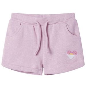 Barnshorts med sn&ouml;re blandad lila116
