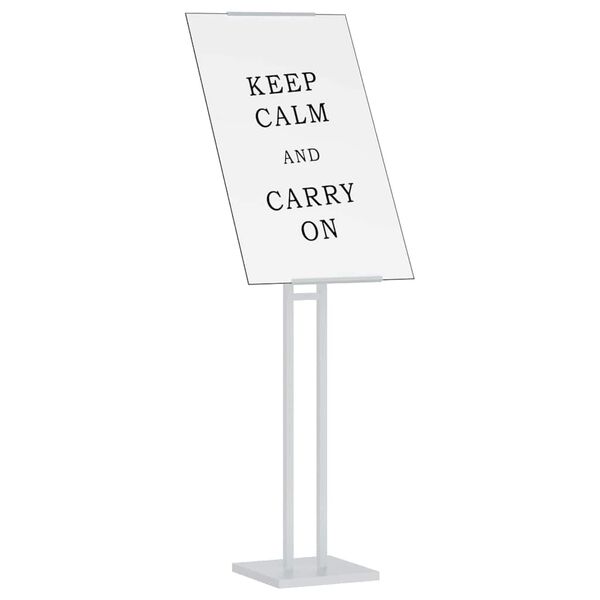 vidaXL M&auml;ssmontrar Vit 26,5 x 26,5 x 150 cm St&aring;l