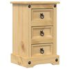 vidaXL S&auml;ngbord Corona 35x32,5x58 cm massiv furu