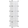 vidaXL Skohylla transparent 44x31,5x153,5 cm PP