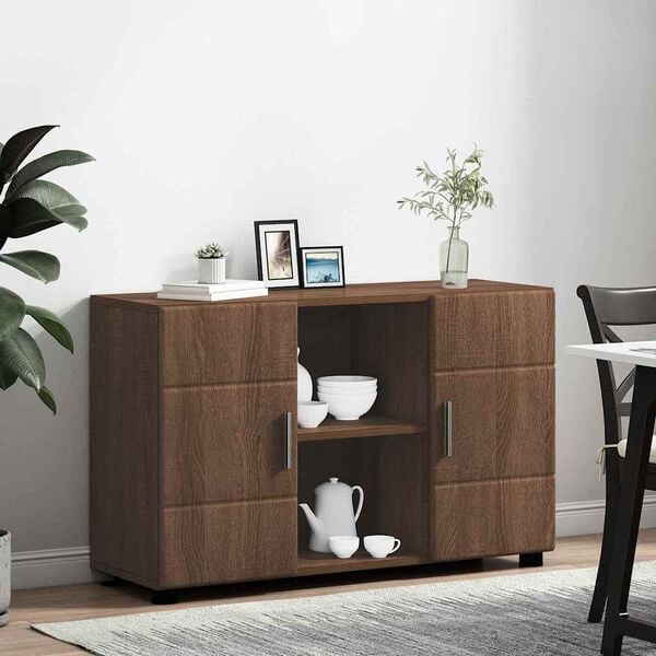 vidaXL Sideboard Brun Ek 88,5 x 30,5 x 55,5 cm Konstruerat tr&auml;