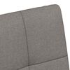 vidaXL Matstolar med hjul med hjul 2 pcs Taupe 58 x 65 x 94 cm tyg