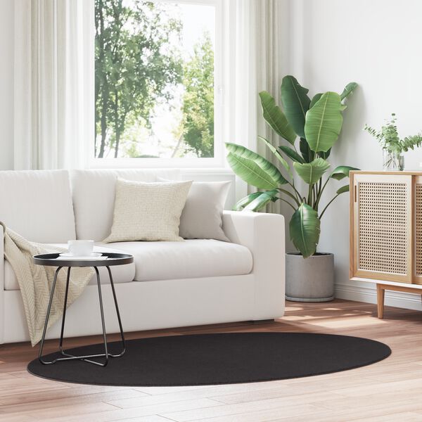 vidaXL Matta HUARTE Svart 100 x 200 cm 100% Polyester