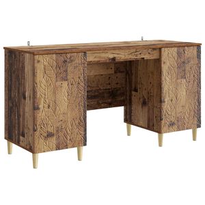 vidaXL Skrivbord Gammalt tr&auml; 142,5 x 50 x 75 cm Konstruerat tr&auml;