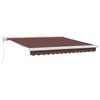 vidaXL Markis manuellt inf&auml;llbar 300x250 cm brun
