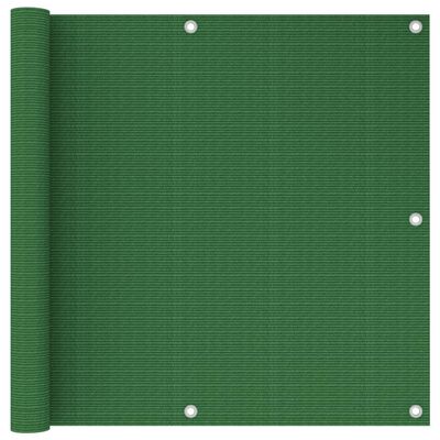 vidaXL Balkongskärm ljusgrön 90x300 cm HDPE