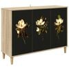 vidaXL Sideboard BREMEN Sonoma-ek 102 x 33 x 75 cm Konstruerat tr&auml;