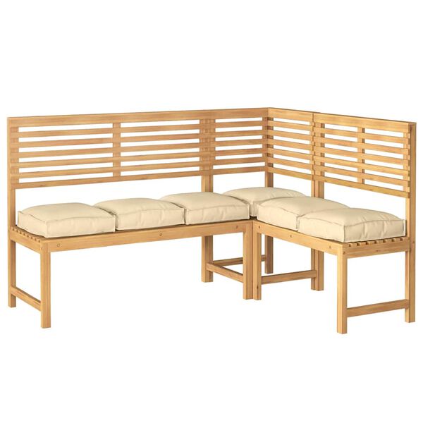 vidaXL Kudde 6 pcs Beige 40 x 40 x 8 cm Oxford Tyg