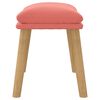 vidaXL Fotpall rosa 45x29,5x35 cm sammet