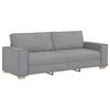 vidaXL 3-sitssoffa ljusgr&aring; 220x78x84 cm tyg