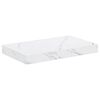 vidaXL V&auml;gg hylla V&auml;ggmonterat Vit marmor 40 x 23,5 x 3,8 cm
