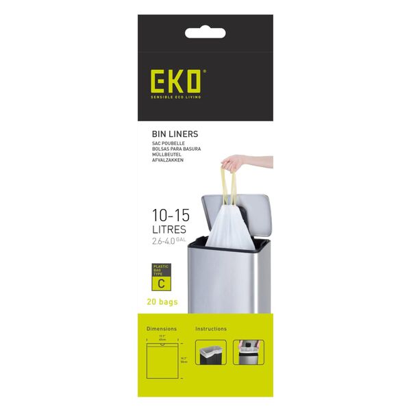 EKO Sopp&aring;sar C 10-15 liter 24x20 delar vit