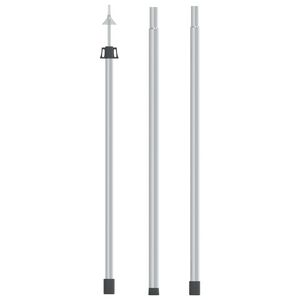 vidaXL Teleskopisk presenningsst&aring;ng 102-260 cm aluminium