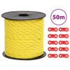 vidaXL T&auml;ltlina med reflekterande remsor och f&auml;sten 50 m 4 mm