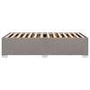 vidaXL S&auml;ngram utan madrass Taupe 90x200 cm tyg