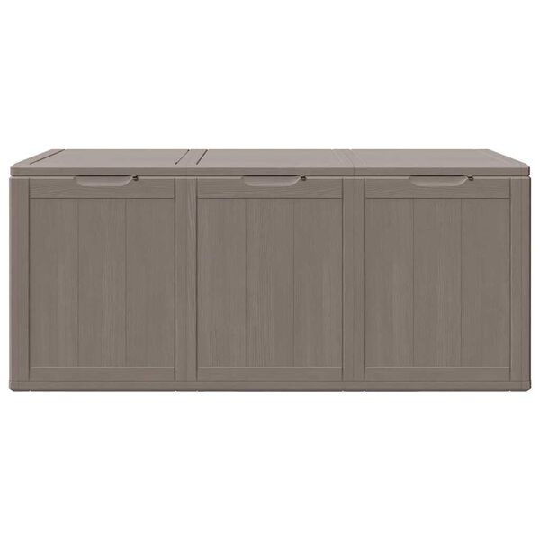 vidaXL Dynbox 270 liter brun PP-tr&auml;liknande