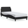 vidaXL S&auml;ngram Dover svart 90x190 cm konstl&auml;der