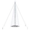 vidaXL LED Julgran med 800 LED-lampor med stativ Kallvit 400 cm J&auml;rn