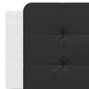 vidaXL Bed with Mattress "Zadar" White and Black 160x200 cm Faux Leather