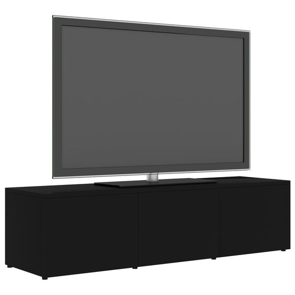vidaXL Tv-b&auml;nk svart 120x34x30 cm konstruerat tr&auml;
