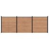 vidaXL St&auml;ngselpanel 3 pcs WPC och aluminium Brun
