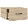 vidaXL V&auml;ggmonterade s&auml;ngbord 2 st sonoma-ek 35x35x20 cm