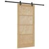 vidaXL Skjutd&ouml;rr ORKDAL 93 x 202 cm Konstruerat tr&auml; Naturlig och svart