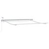 vidaXL Markisram Vit 350 x 250 cm Aluminium