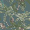 DUTCH WALLCOVERINGS Tapet Monkey Puzzle gr&ouml;n